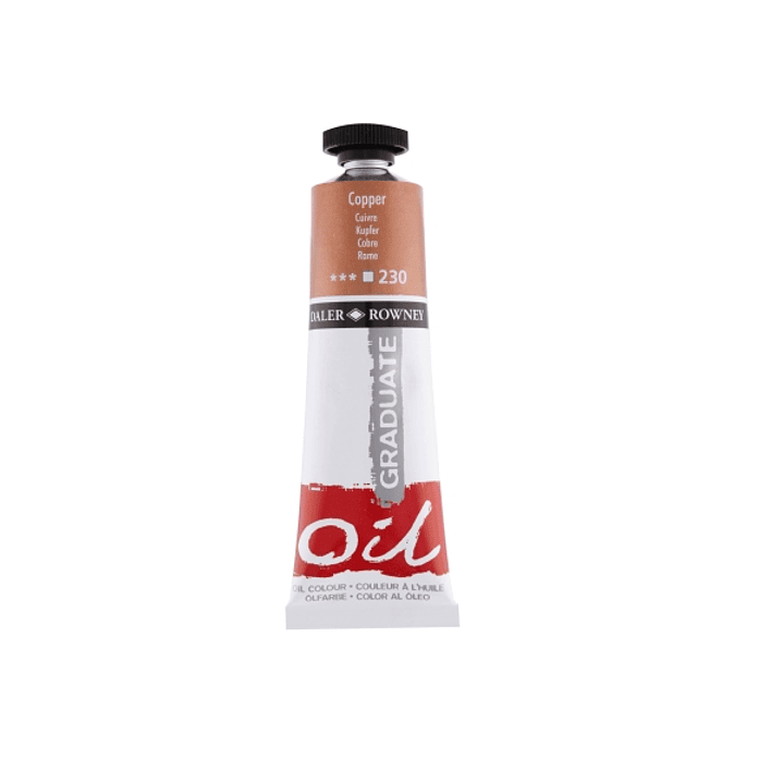 Daler Rowney Graduate Pintura al Oleo - Tubo de Aluminio - 38ml - Color Cobre 1