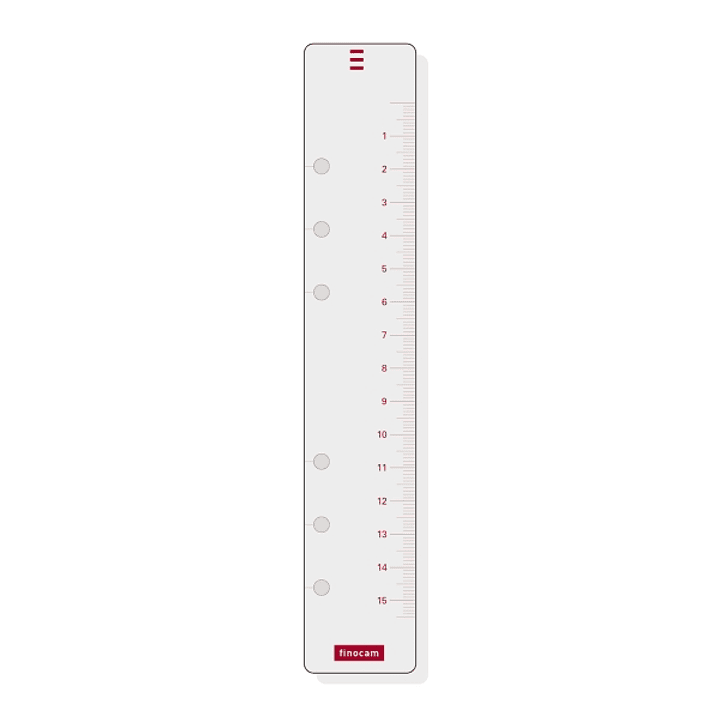 Finocam R560 Regla para Agendas Open - Formato 500 - 35x181mm - Color Blanco 1