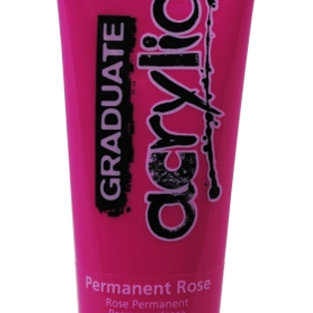 Daler Rowney Graduate Pintura Acrilica - Tubo de Plastico - 120ml - Color Rosa Permanente 1