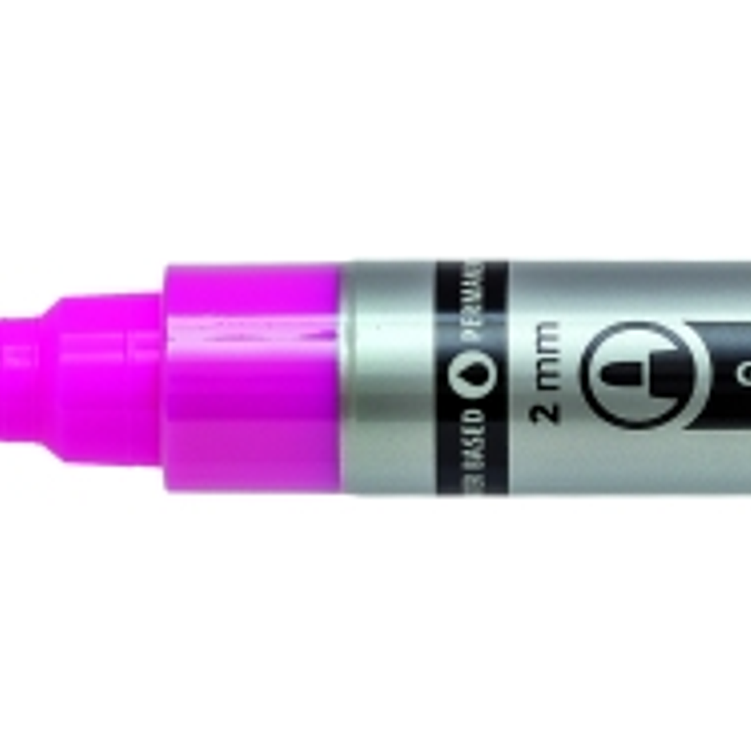 Lyra Mark All Rotulador Permanente - Multisuperficie - Punta Redonda - 2mm - Color Rosa Neon 1