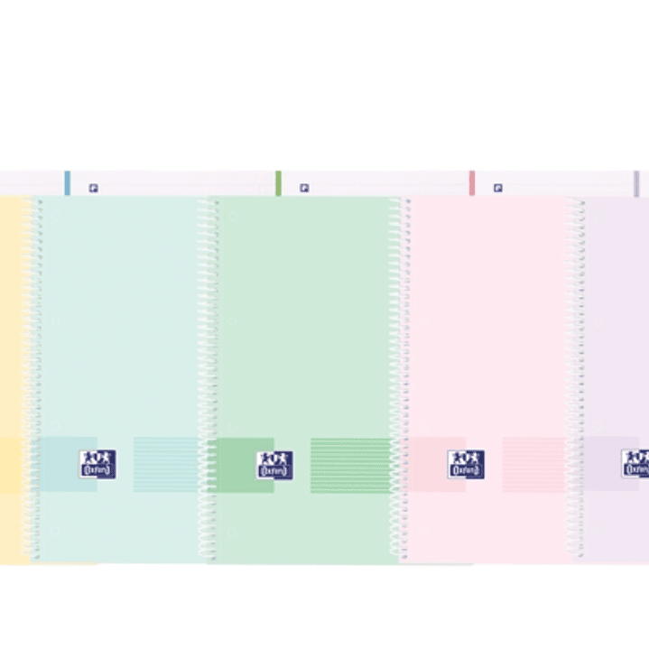 Oxford Live&Go Europeanbook 1 Tapa de Plastico A4+ 5x5 - 80 Hojas - Colores Surtidos 1