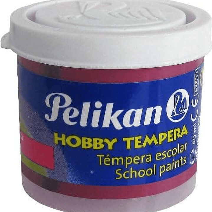 Pelikan Tempera Escolar Frasco 40ml - Facil de Usar - Ideal para Actividades Escolares - Color Magenta 1