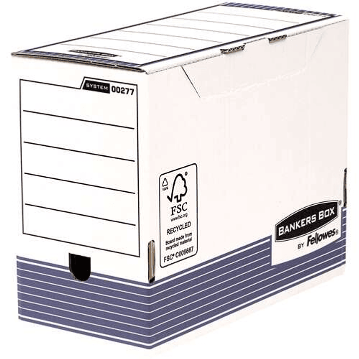 Fellowes Bankers Box Caja de Archivo Definitivo 150mm A4 - Montaje Automatico Fastfold - Carton Reciclado Certificacion FSC 1