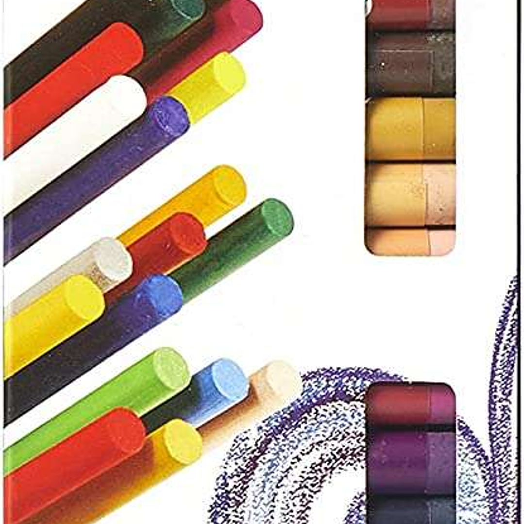 Daler Rowney Pack de 25 Pasteles Blandos - Para Amplia Variedad de Superficies - Facil de Usar - Colores Surtidos 1