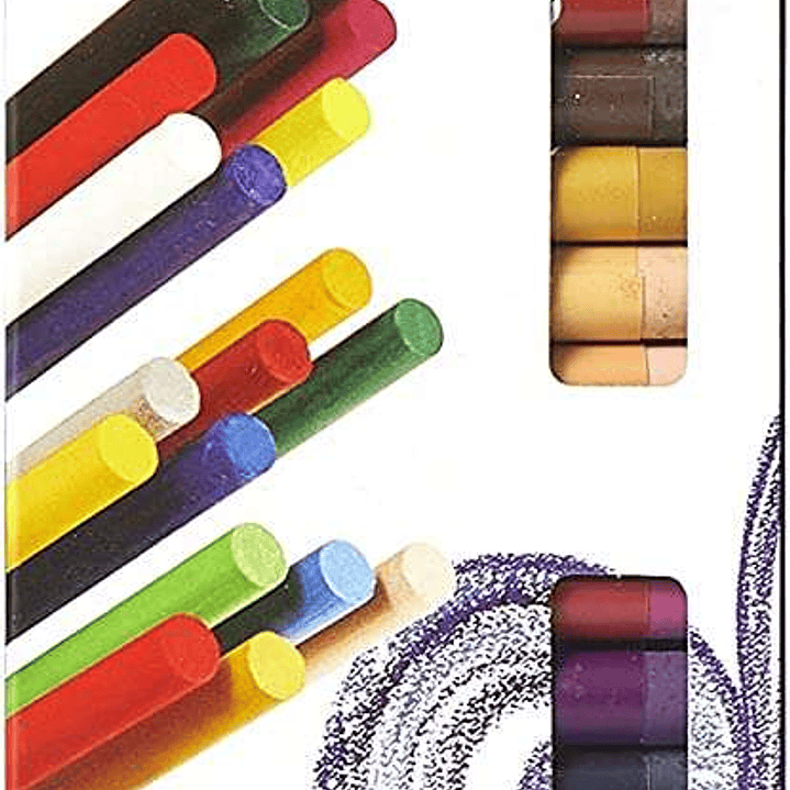 Daler Rowney Pack de 25 Pasteles Blandos - Para Amplia Variedad de Superficies - Facil de Usar - Colores Surtidos 1
