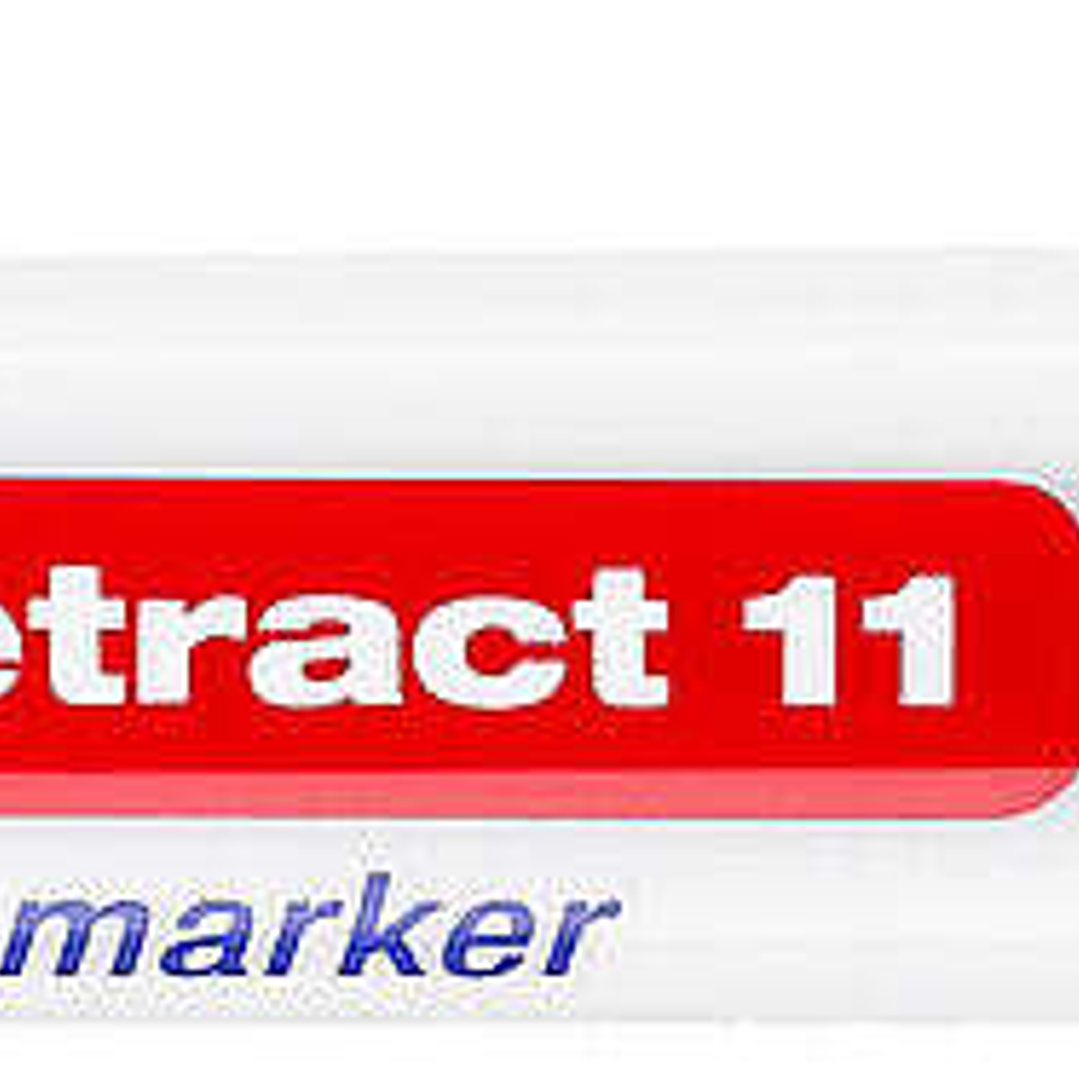 Edding Retract 11 Rotulador Permanente Retractil - Punta Redonda - Trazo entre 1.5 y 3mm - Recargable - Secado Rapido - Color Rojo 1