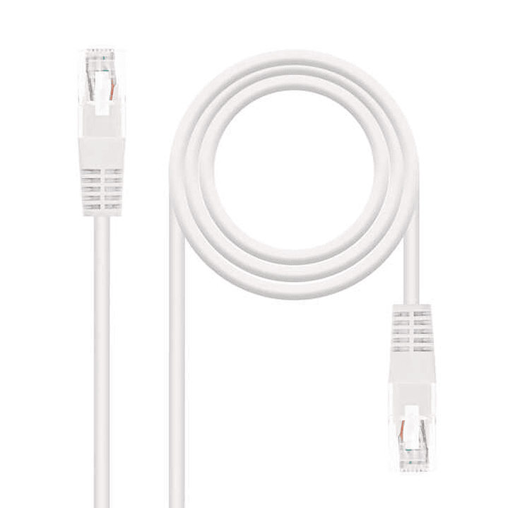 Nanocable Cable de Red Latiguillo RJ45 Cat.6 UTP AWG24 2m - Color Blanco 1