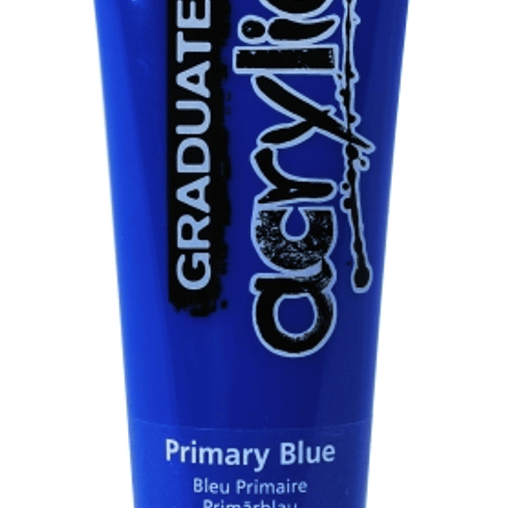 Daler Rowney Graduate Pintura Acrilica - Tubo de Plastico - 120ml - Color Azul Primario 1