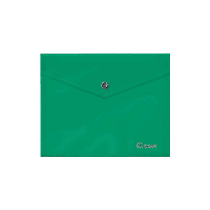 Dohe Sobre Portadocumentos A5 - Cierre de Broche - Polipropileno Opaco 150 Micras - Color Verde 1