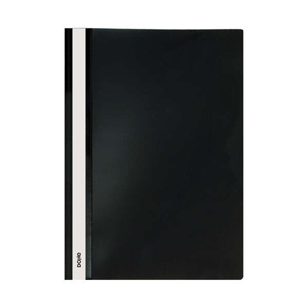 Dohe Dosier con Fastener de Polipropileno - Tamaño A4 - Cubierta Transparente y Trasera Opaca - Ideal para Organizar Documentos 1