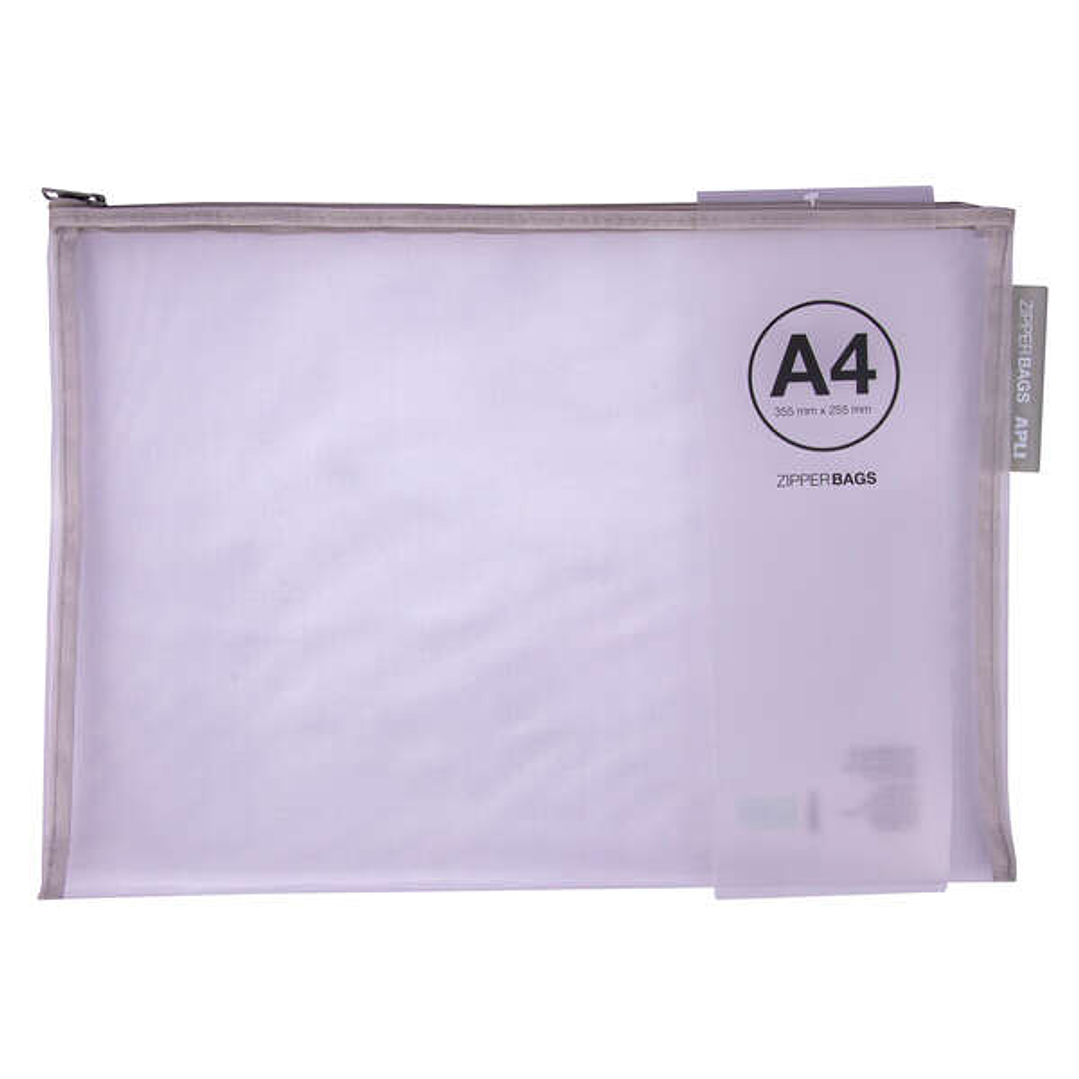 Apli Sobres Porta-Todo Nylon Transpirable A4 - Tacto Agradable, Portatiles, Resistentes y Duraderos - Ideal para Documentos, Equipos Electronicos y Vi 1