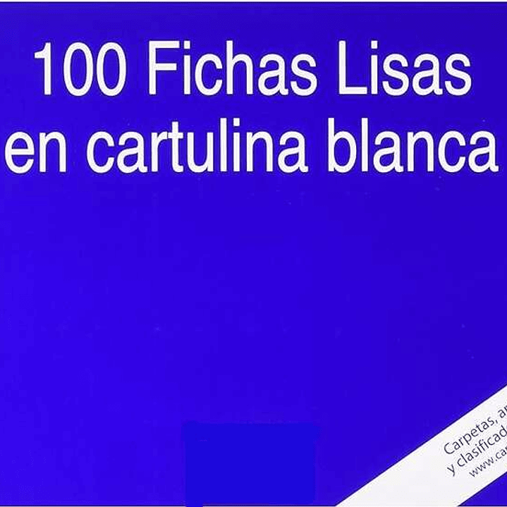 Mariola Pack de 100 Fichas Lisas Nº5 para Fichero - Medidas 215x160mm - Color Blanco 1
