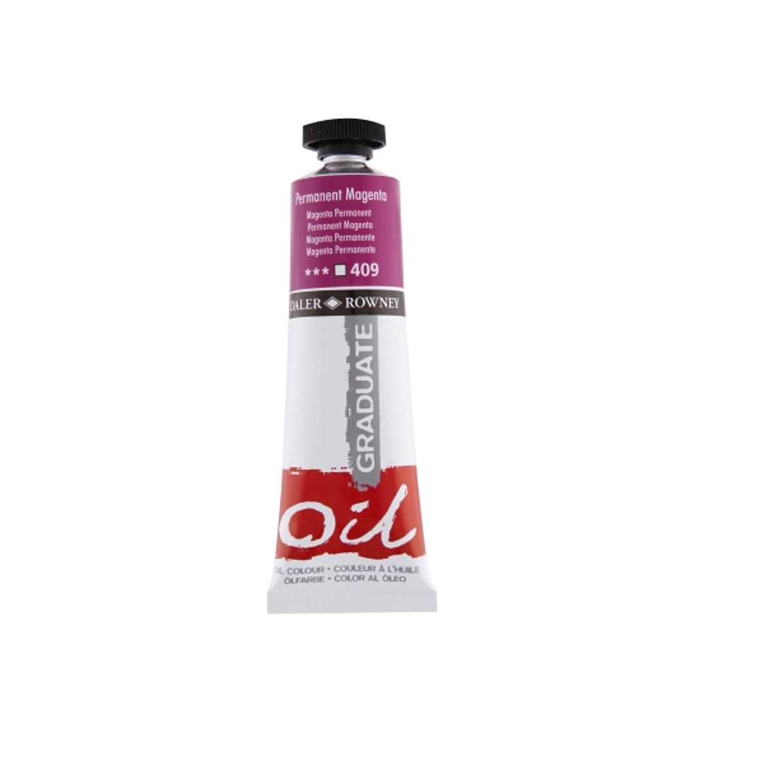 Daler Rowney Graduate Pintura al Oleo - Tubo de Aluminio - 38ml - Color Magenta Permanente 1