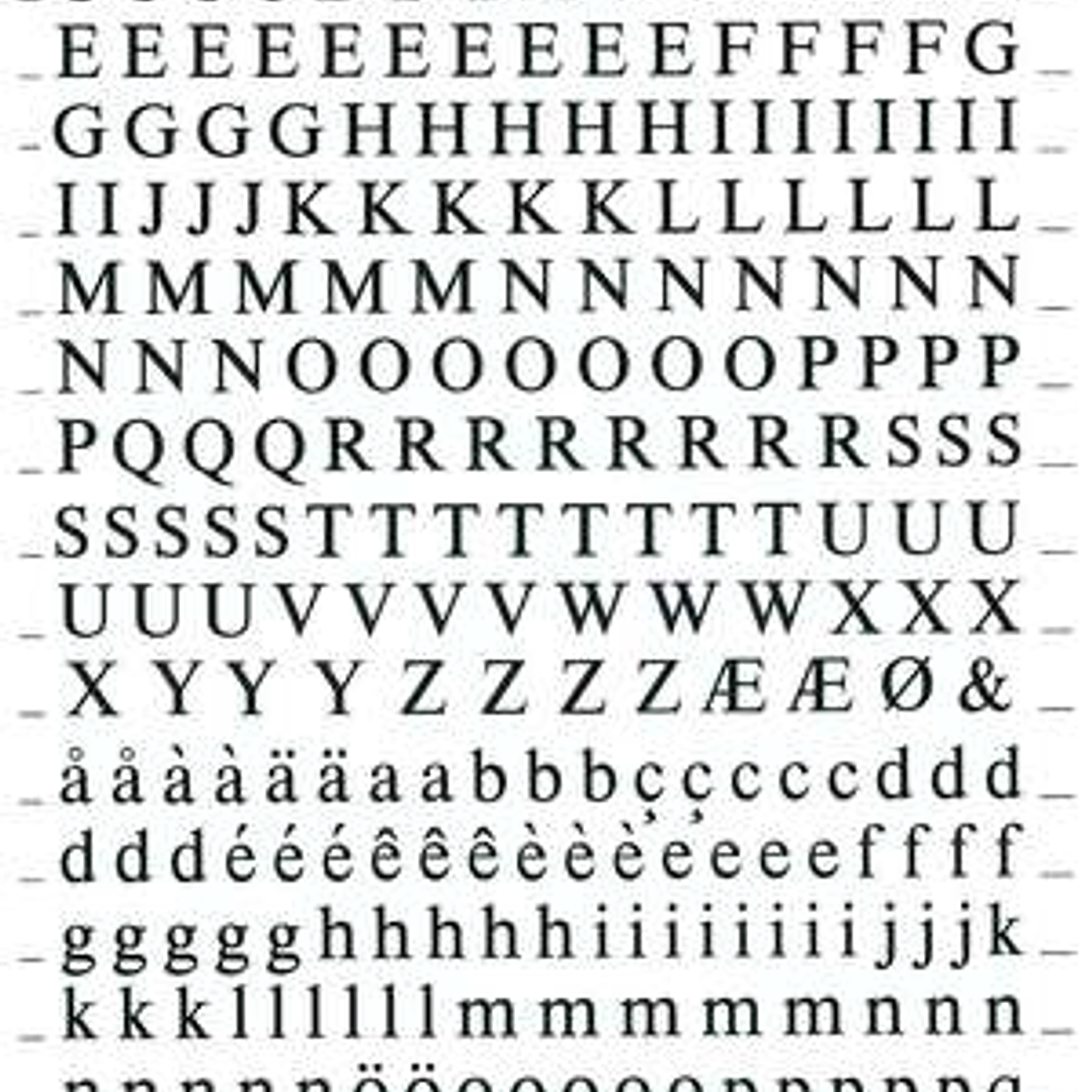 Apli Letras y Numeros Transferibles Super 6mm - 390 Caracteres - Negros Intensos 1