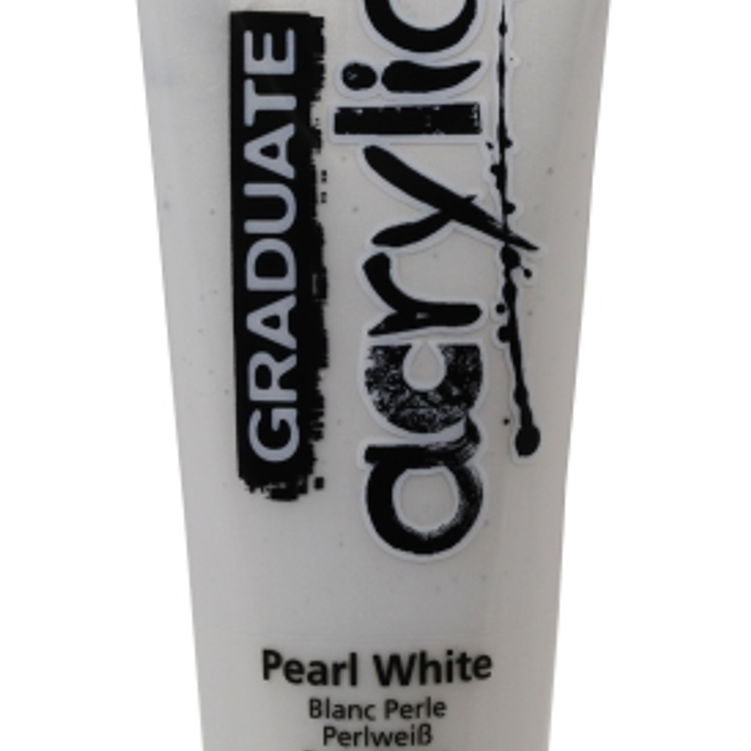 Daler Rowney Graduate Pintura Acrilica - Tubo de Plastico - 120ml - Color Blanco Perla 1