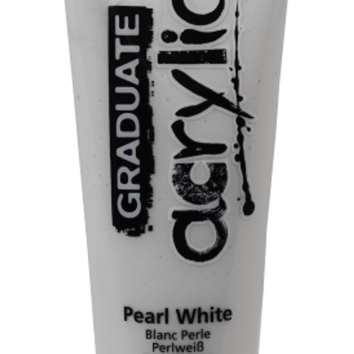 Daler Rowney Graduate Pintura Acrilica - Tubo de Plastico - 120ml - Color Blanco Perla 1