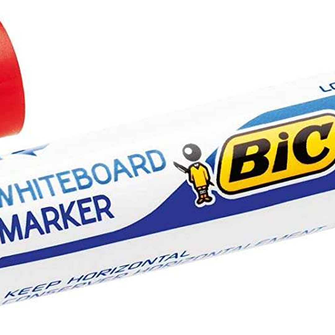 Bic Velleda 1751 ECOlutions Marcadores para Pizarra - Punta Biselada - Trazo entre 3mm y 5.5mm - Tinta con Base de Alcohol - Ecologico - Borrado Optim 1