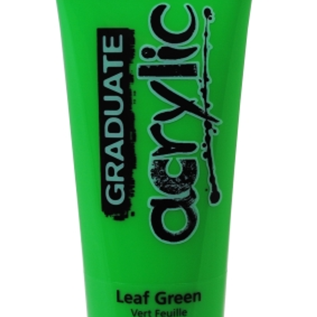 Daler Rowney Graduate Pintura Acrilica - Tubo de Plastico - 120ml - Color Verde Hoja 1