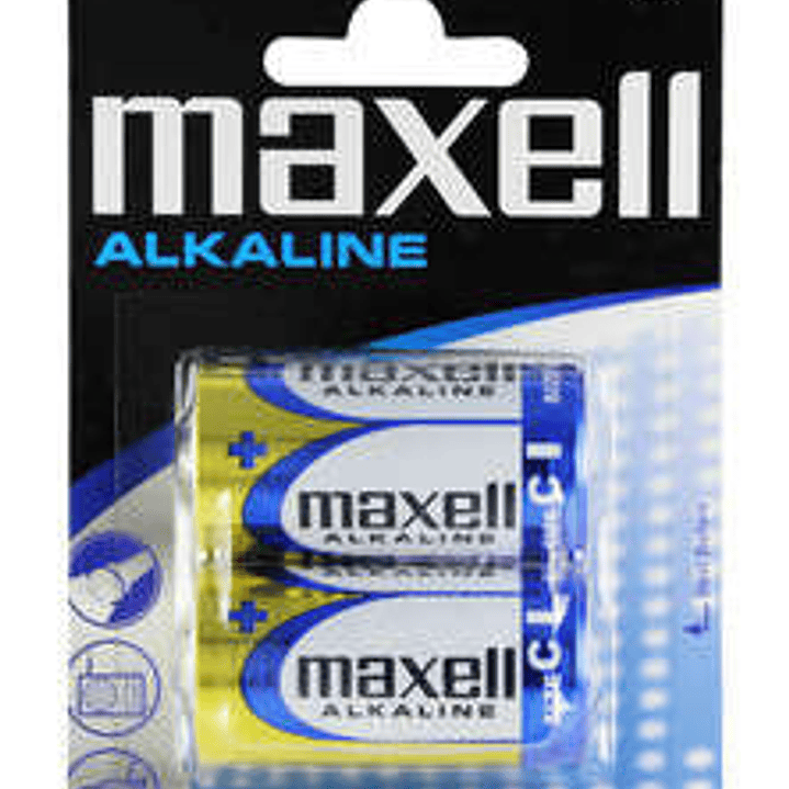 Maxell Pack de 2 Pilas Alcalinas LR14 C 1