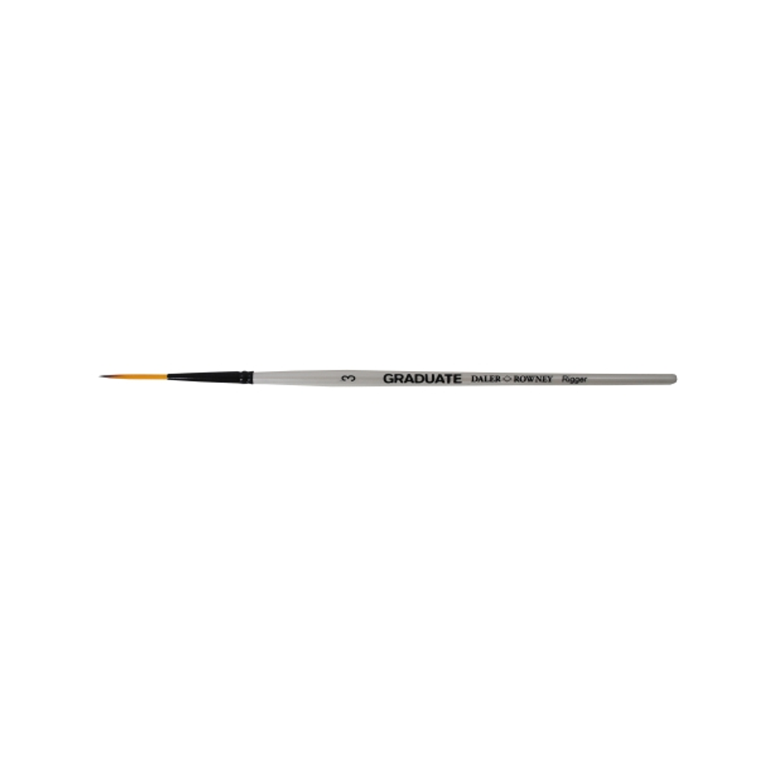 Daler Rowney Graduate Pincel Acuarela - Pelo Sintetico - Mango Corto - Liner Extra Largo Nº3 1