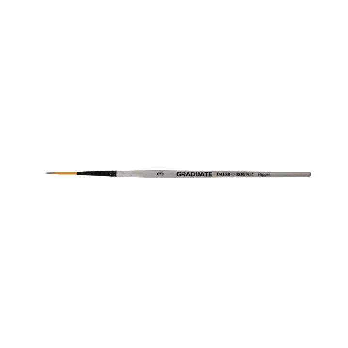Daler Rowney Graduate Pincel Acuarela - Pelo Sintetico - Mango Corto - Liner Extra Largo Nº3 1
