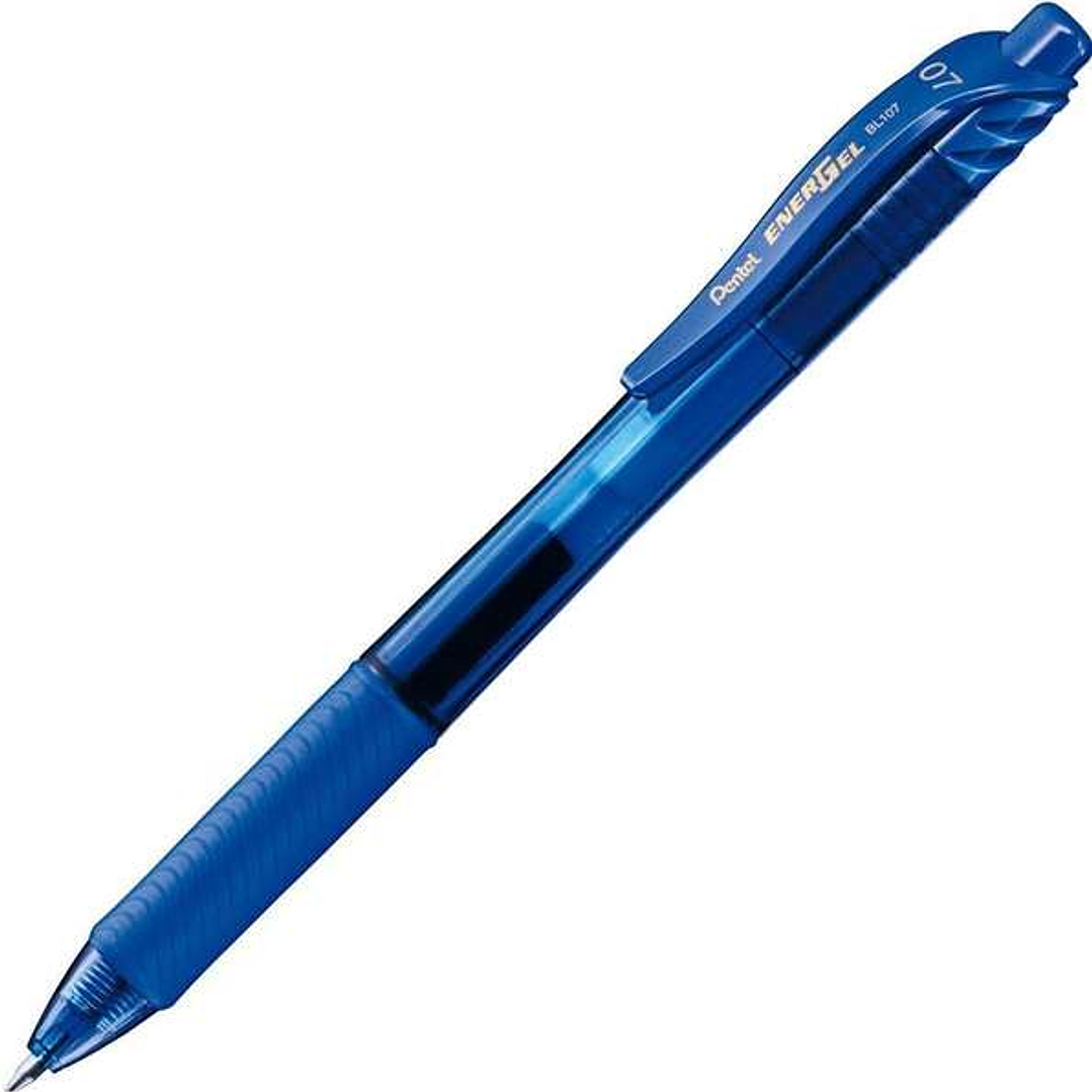 Pentel Energel X Boligrafo de Bola Retractil - Punta 0.7mm - Trazo 0.35mm - Tinta Gel - Recargable - Grip de Agarre - 50% de Materiales Reciclados - C 1