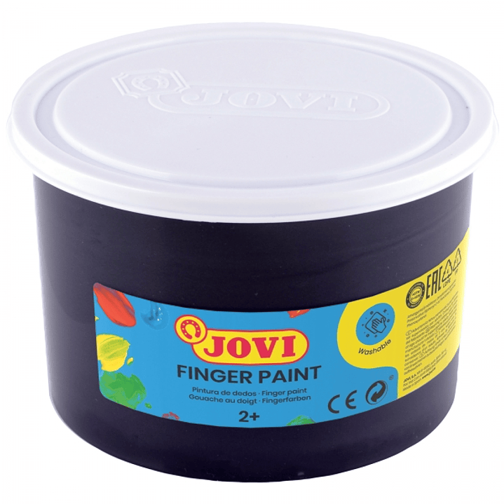 Jovi Finger Paint Bote de 500ml Pintura de Dedos - Ingredientes Naturales - Colores Mezclables - Textura Gelatinosa - Lavable - sin Gluten - No Toxico 1
