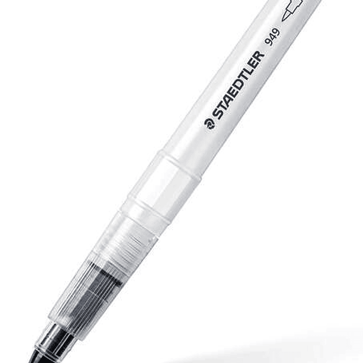 Staedtler Design Journey 949 Pincel de Agua - Llenado con Agua para Mezclar - Punto de Nylon - Valvula para Controlar Flujo de Agua 1