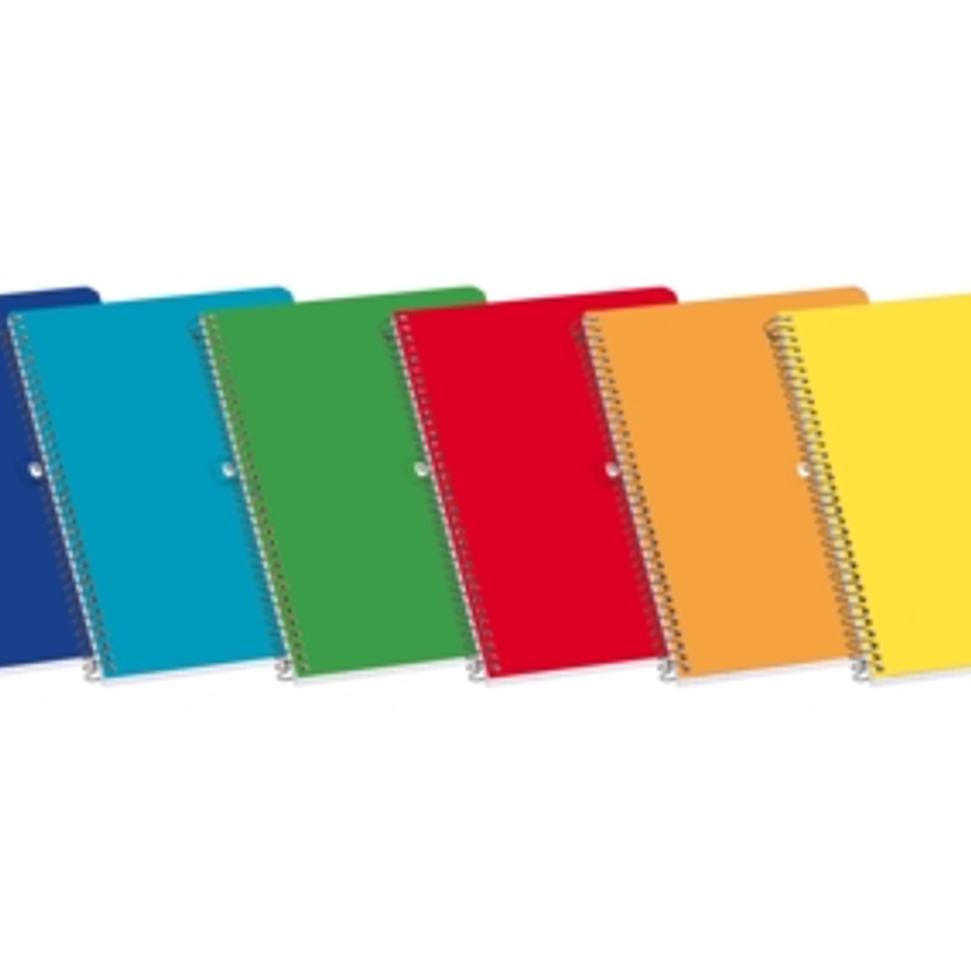 Enri Cuaderno Espiral Tapa Blanda 16º 4x4 80 Hojas - Tamaño Compacto - Papel de Alta Calidad - Ideal para Tomar Notas y Apuntes - Colores Surtidos 1