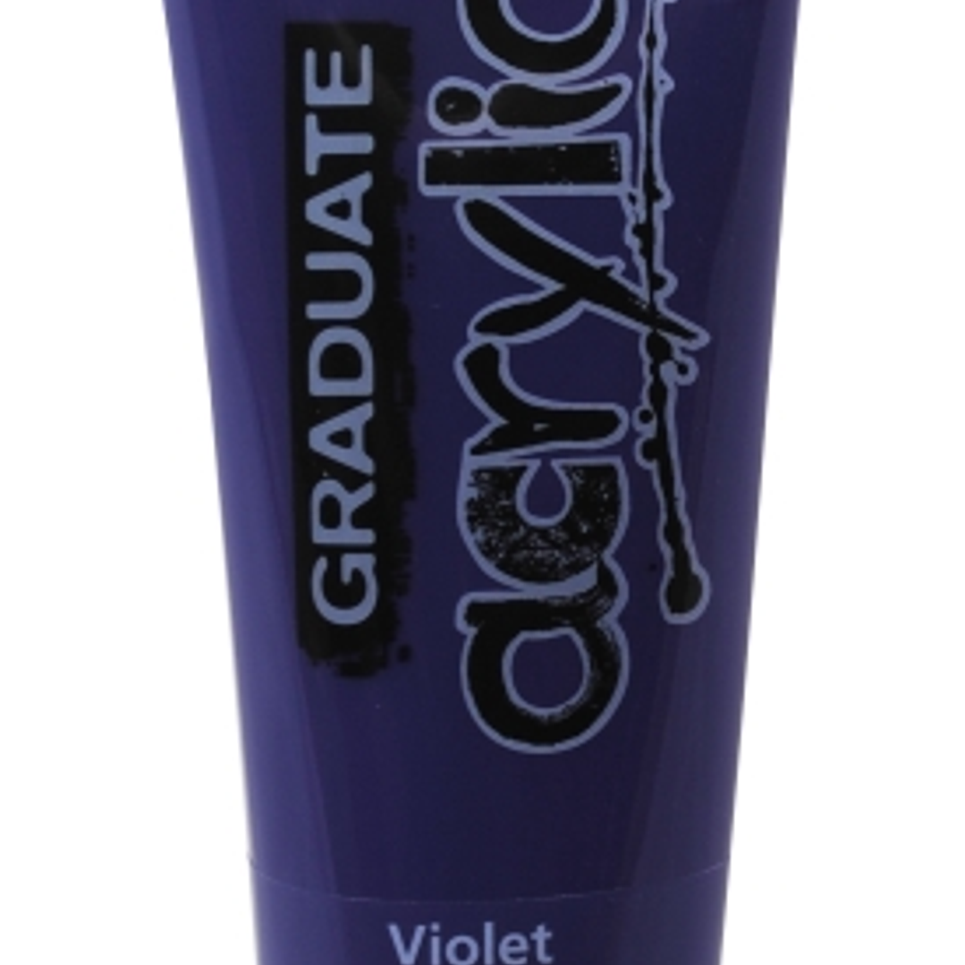 Daler Rowney Graduate Pintura Acrilica - Tubo de Plastico - 120ml - Color Violeta 1