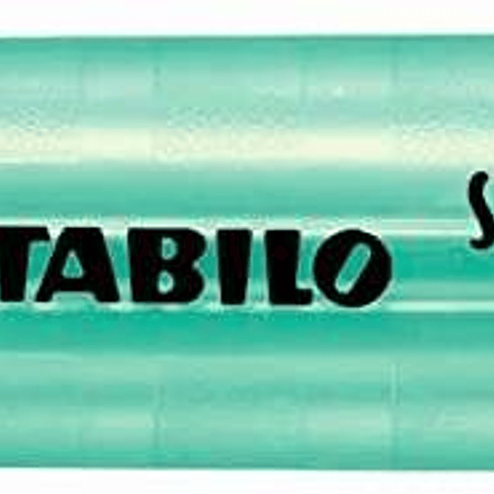 Stabilo Swing Cool Marcador Fluorescente - Cuerpo Plano - Punta Biselada - Trazo entre 1 y 4mm - Tinta con Base de Agua - Antisecado - Color Turquesa 1