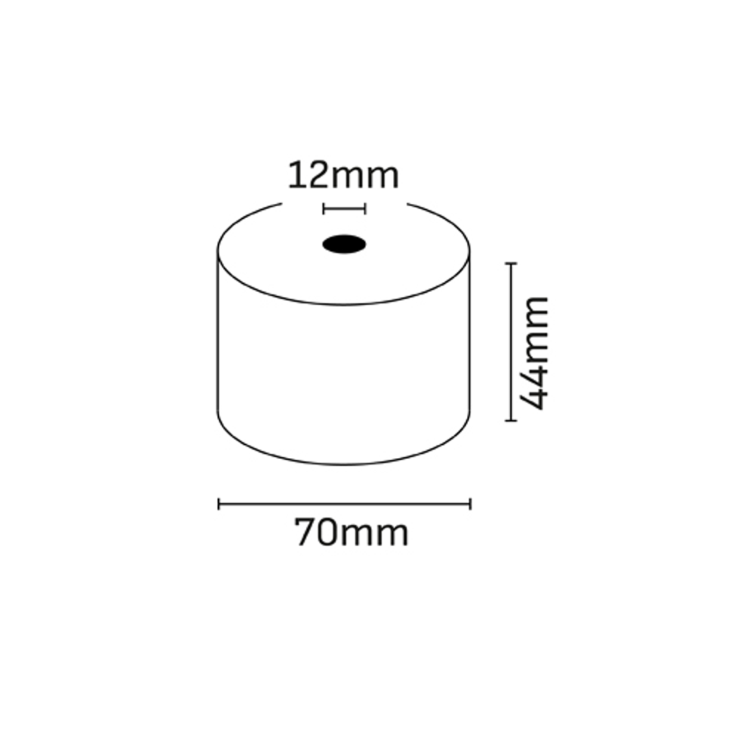 Oqonos Rollo de Papel Termico 44x70x12mm, Libre de BPA, FSC 1