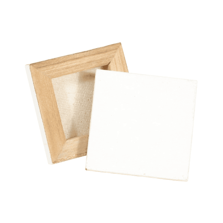 Daler Rowney Simply Lienzo Mini - Cuadrado - 6.35x6.35cm - Color Blanco 1