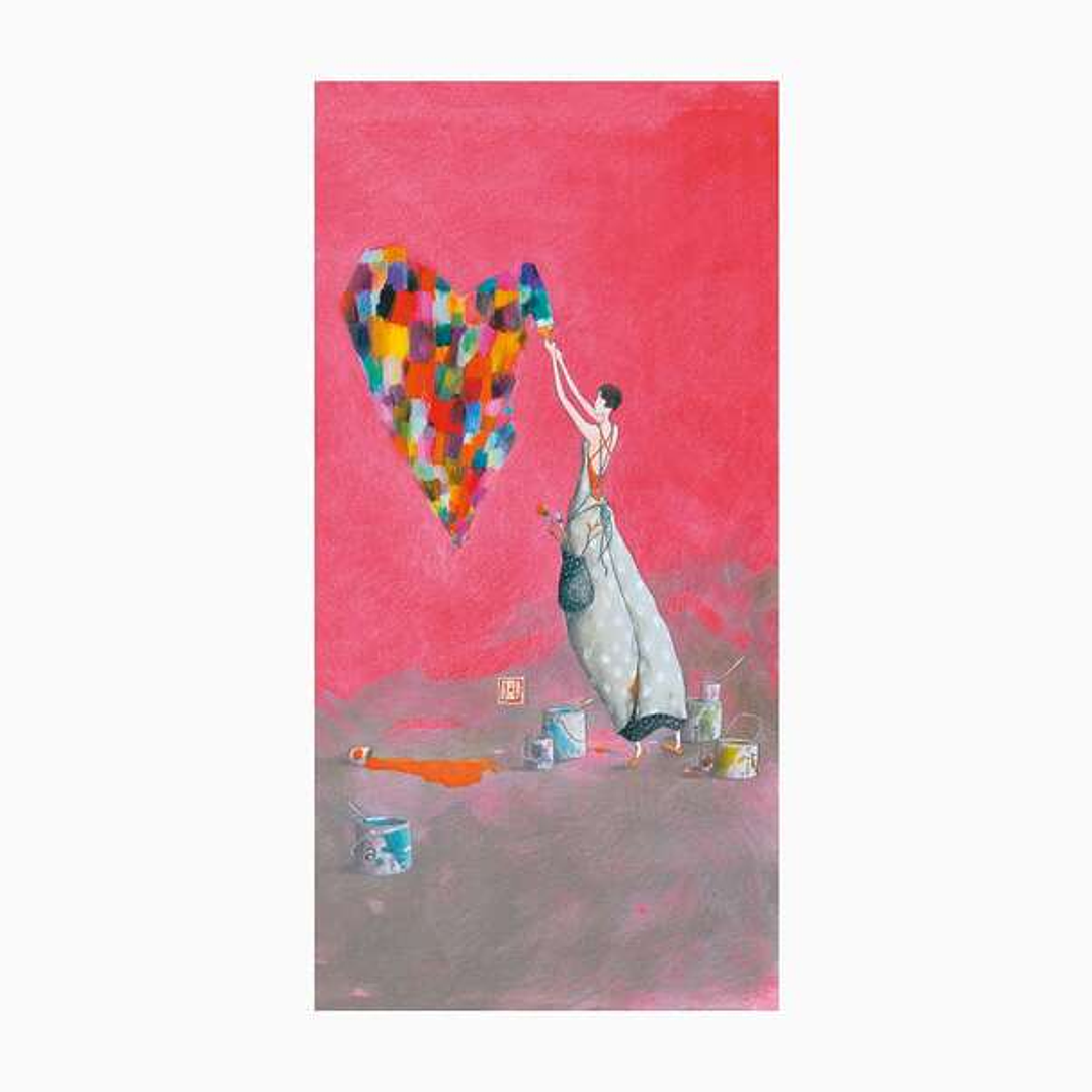 Pictura Gaëlle Boissonnard Tarjeta Doble - Acabado en Barniz de Relieve UV Grueso - Laminado Mate de Tacto Suave - 10.5x21cm - Papel con Certificacion 1