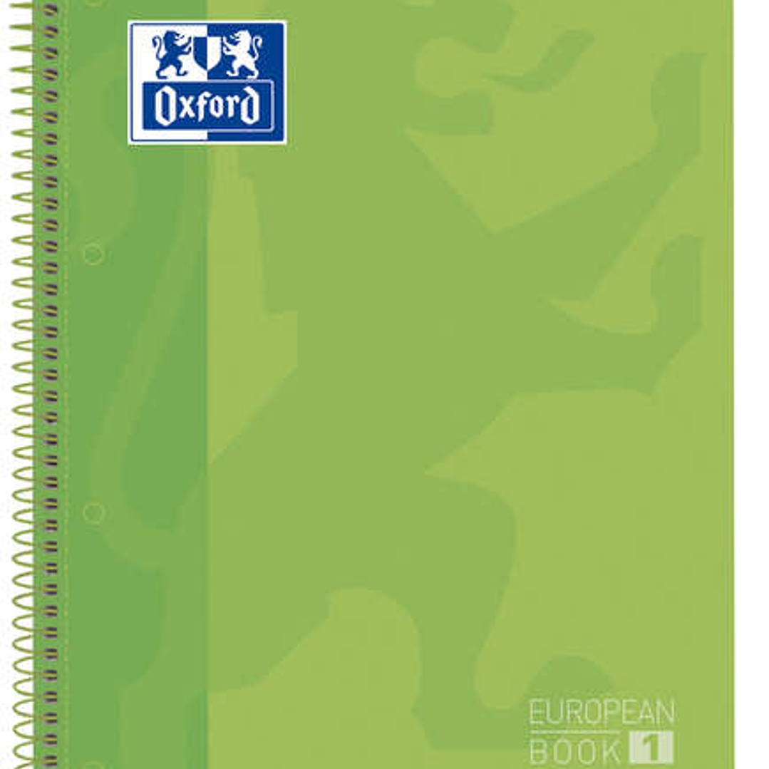 Oxford School Classic Europeanbook 1 A4+ Tapa Extradura - 80 Hojas - Color Verde Manzana 1