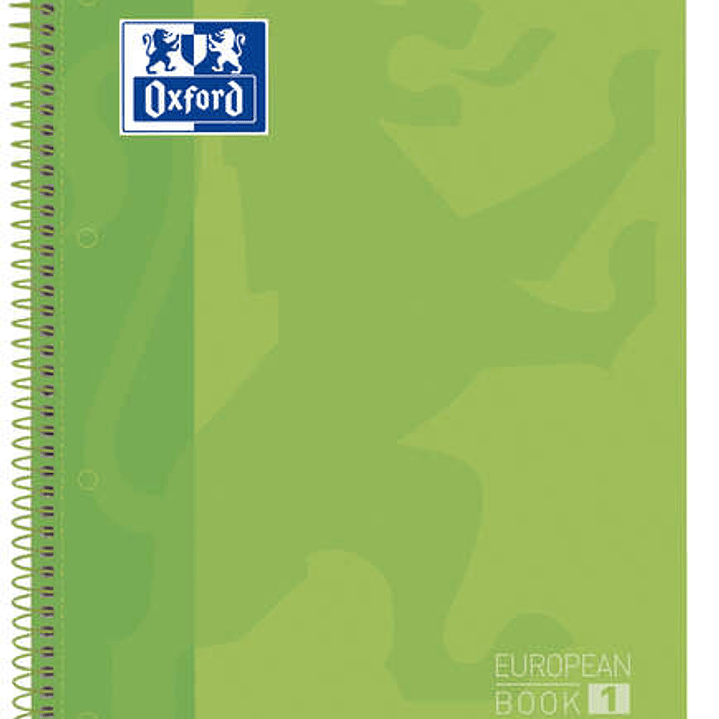 Oxford School Classic Europeanbook 1 A4+ Tapa Extradura - 80 Hojas - Color Verde Manzana 1