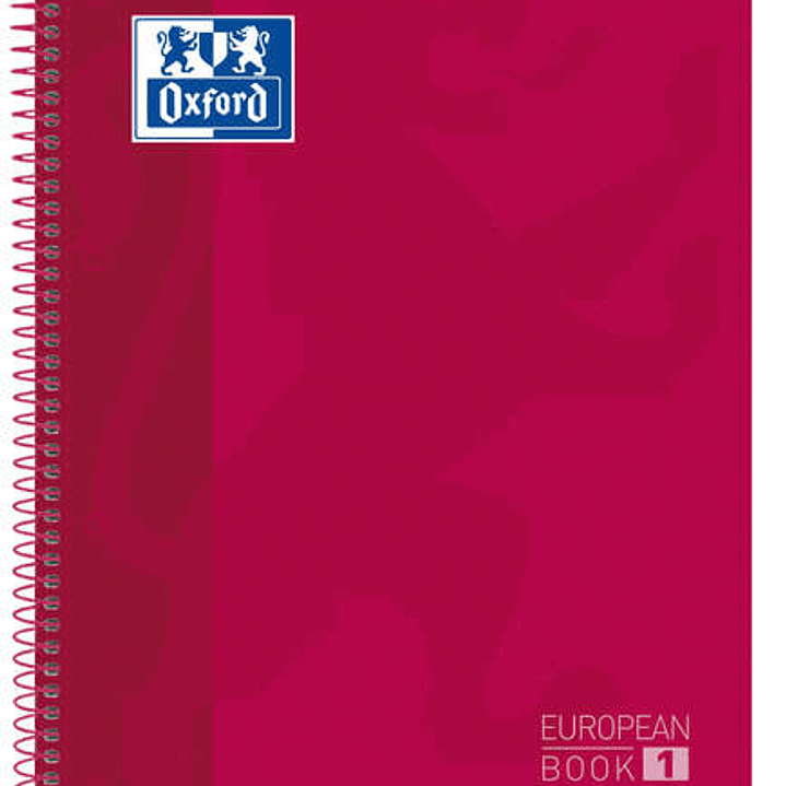 Oxford School Classic Europeanbook 1 A4+ Tapa Extradura - Tamaño A4+ - Tapa Resistente Extradura - 80 Hojas - Color Rojo 1