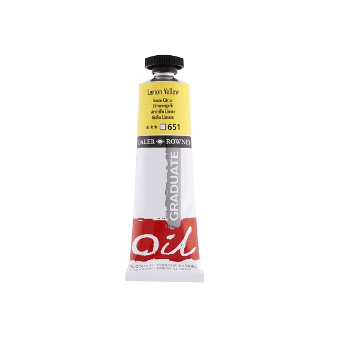 Daler Rowney Graduate Pintura al Oleo - Tubo de Aluminio - 38ml - Color Amarillo Limon 1