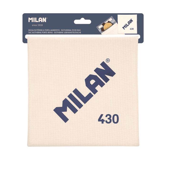 Milan Coleccion 430 Bolsa Isotermica Porta Alimentos 0.3L - Forro Interior Isotermico - Color Beige 1