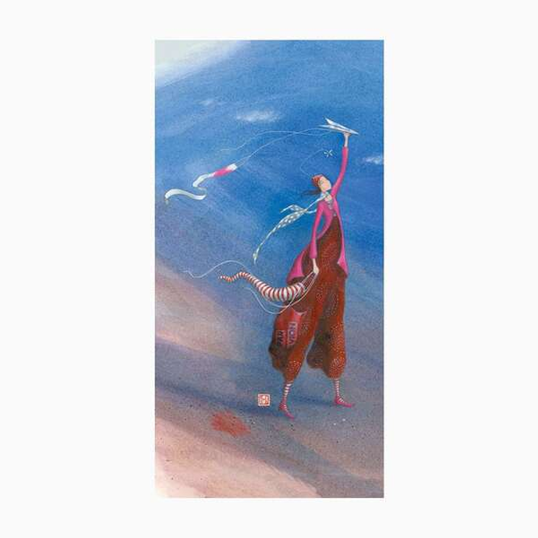 Pictura Gaëlle Boissonnard Tarjeta Doble - Acabado en Barniz de Relieve UV Grueso - Laminado Mate de Tacto Suave - 10.5x21cm - Papel con Certificacion 1