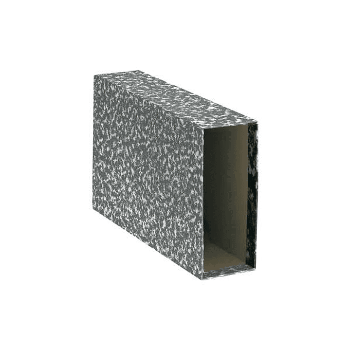 Dohe Archiclas Funda de Archivador Formato Cuarto Apaisado - Medidas 288x215x82mm - Carton Forrado con Papel Impreso - Color Gris Jaspeado 1