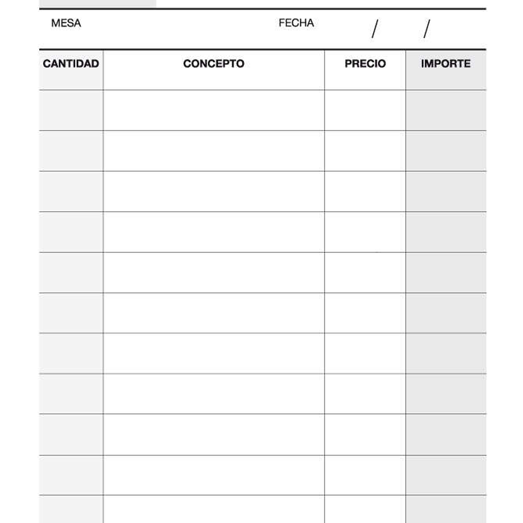 Apli Talonario Camarero 1/8 Triplicado Natural - Formato Compacto - 3 Copias - Numeracion Consecutiva - Resistente al Agua - Marron 1