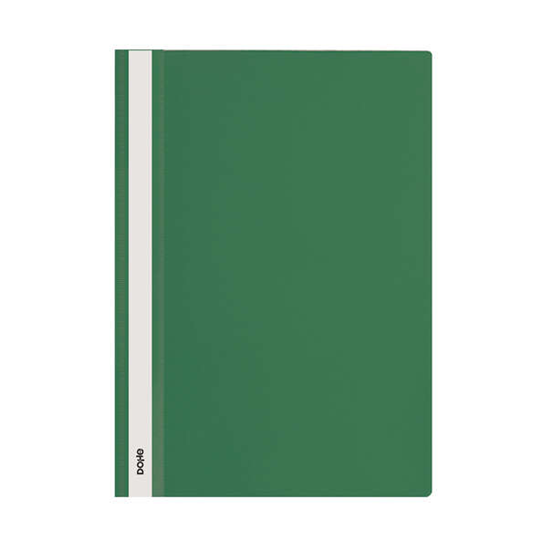 Dohe Dosier con Fastener de Polipropileno - Tamaño A4 - Cubierta Transparente y Trasera Opaca - Ideal para Organizar Documentos 1