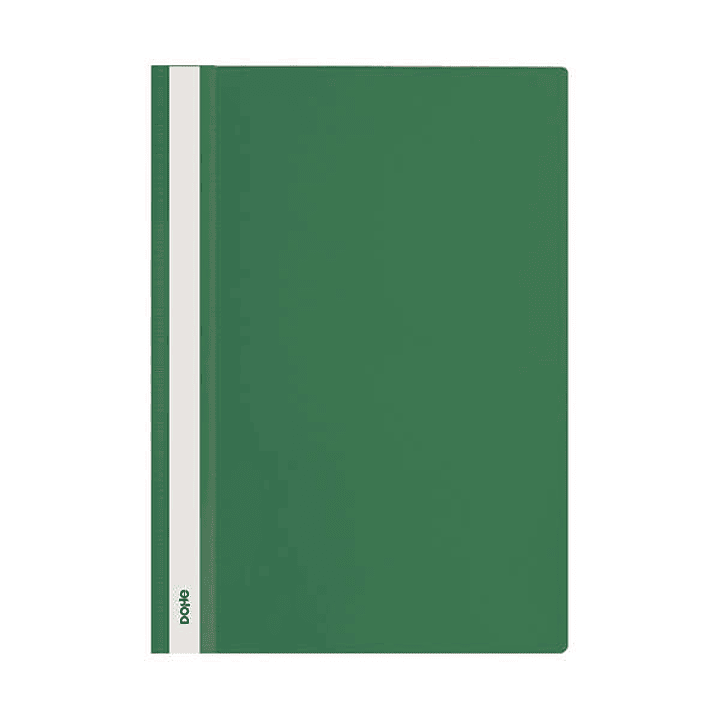 Dohe Dosier con Fastener de Polipropileno - Tamaño A4 - Cubierta Transparente y Trasera Opaca - Ideal para Organizar Documentos 1