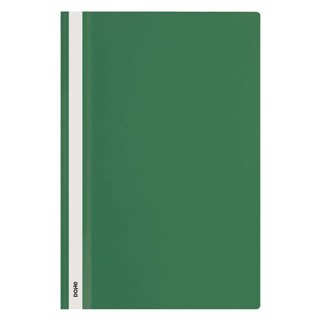 Dohe Dosier con Fastener de Polipropileno - Tamaño Folio - Cubierta Transparente y Trasera Opaca - Ideal para Organizar Documentos 1