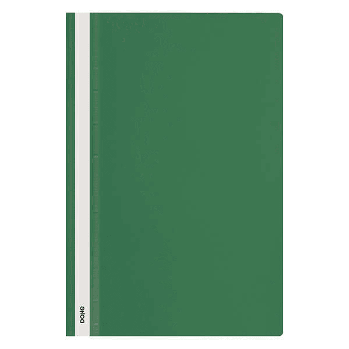 Dohe Dosier con Fastener de Polipropileno - Tamaño Folio - Cubierta Transparente y Trasera Opaca - Ideal para Organizar Documentos 1