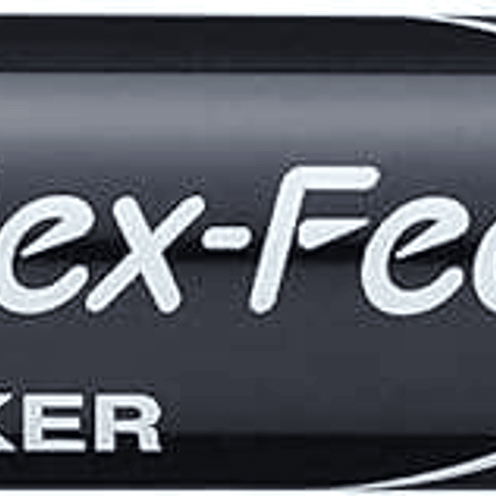 Pentel Maxiflo Flex-Feel Rotulador para Pizarra Blanca - Punta Flexible 4.6mm - Trazo de 1 a 5mm - Dosificacion de Tinta mediante Embolo - Color Negro 1