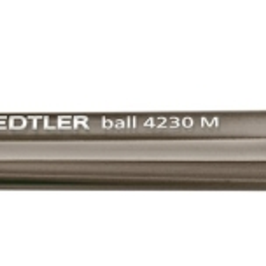 Staedtler 4230 M Boligrafo Retractil - Punta 1mm - Ancho de Linea Medio - Diseño Triangular - Color Negro 1