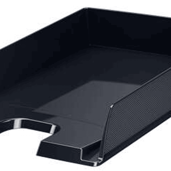 Esselte Europost Vivida Bandeja Portadocumentos - Formato Vertical - A4 - Espacio para Etiqueta Identificativa - Color Negro 1