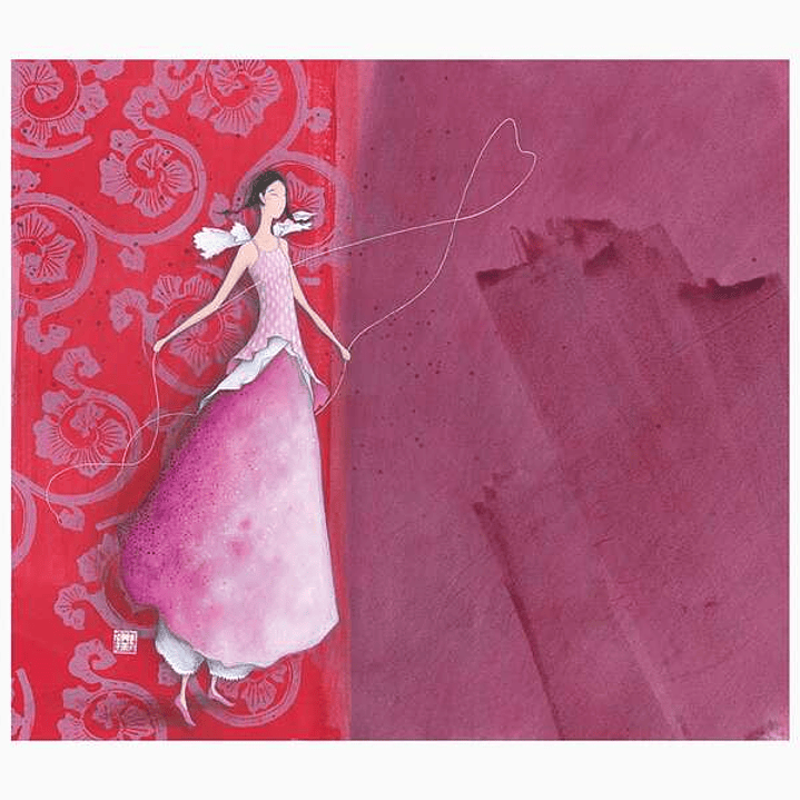 Pictura Gaëlle Boissonnard Tarjeta Doble - Acabado en Barniz de Relieve UV Grueso - Laminado Mate de Tacto Suave - 10.5x21cm - Papel con Certificacion 1